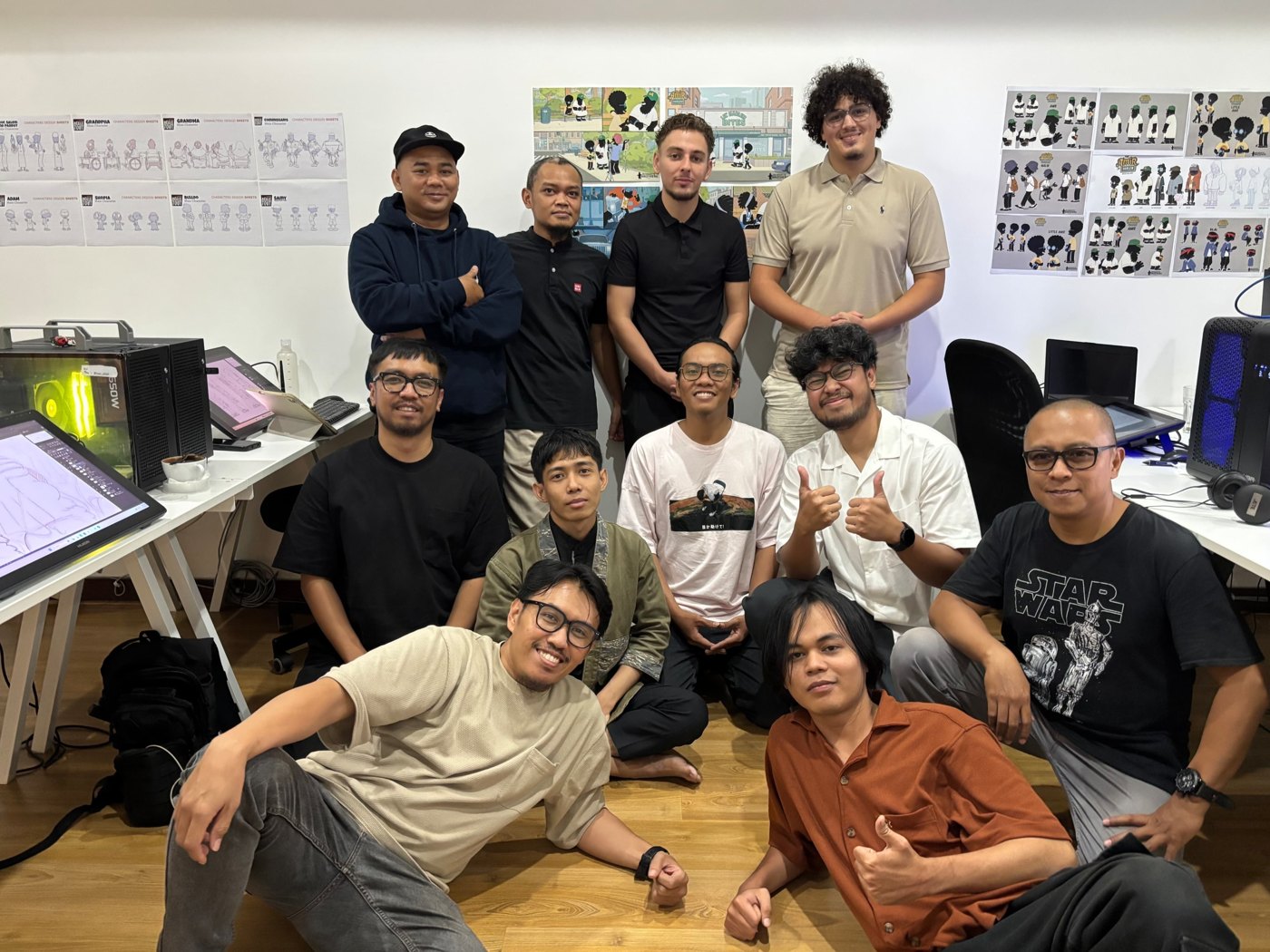 The BDouin studio team in Bandung